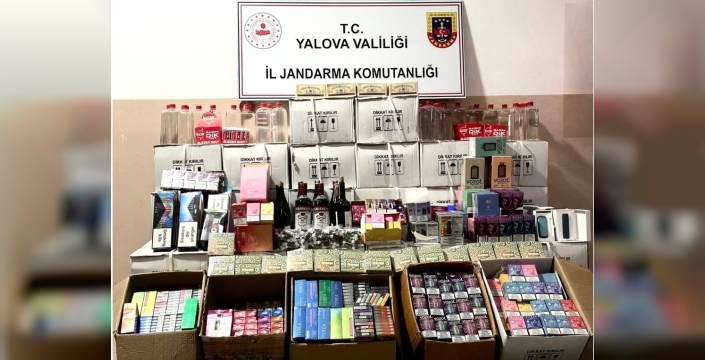 Yalova'da kaçak alkol ve tütün operasyonu: 2 şüpheli gözaltında