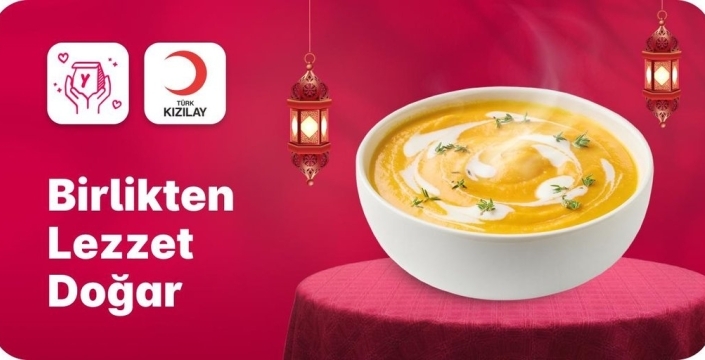 Yemeksepeti ve Kızılay'dan Ramazan'da 'Birlikten Lezzet Doğar' projesiyle sıcak sofralar