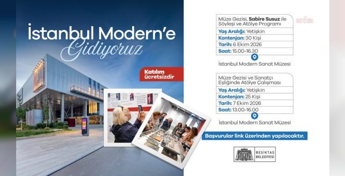 Beşiktaş Belediyesi, kadınlar için İstanbul Modern'de sanat programı düzenliyor
