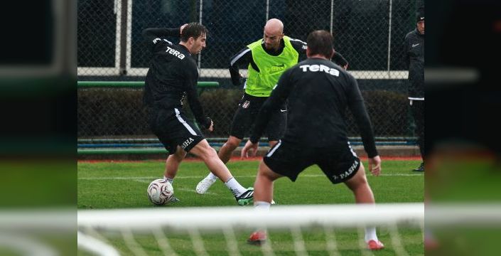 Beşiktaş, Kocaelispor maçı için antrenman yapıyor