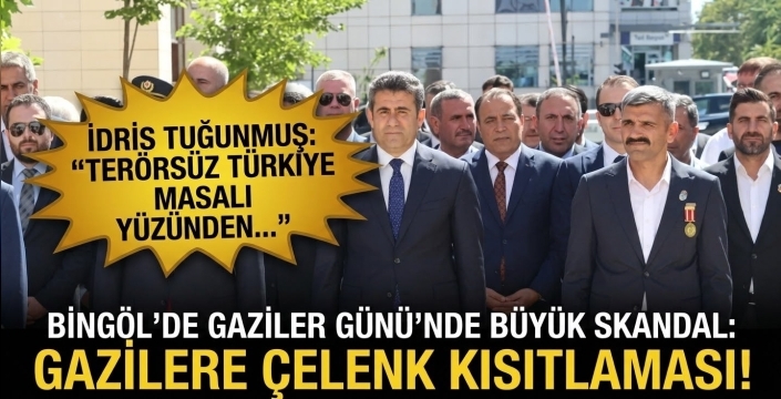 Bingöl'de Gaziler Günü'nde Büyük Skandal: Gazilere Çelenk Kısıtlaması!