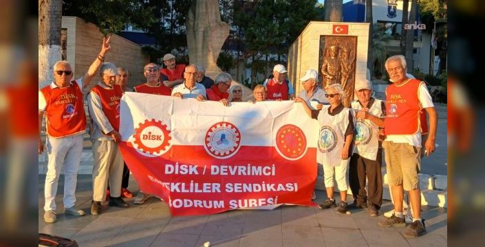 Bodrum'da emeklilerden ek zam ve AYM'ye çağrı