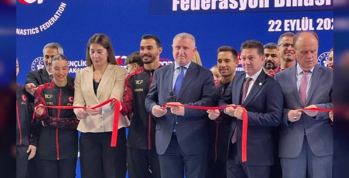 Cimnastik salonu ve federasyon binası Ankara'da açıldı