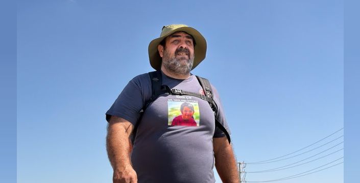 Cinayet kurbanı Narin'in babası Ankara'ya yürüyor
