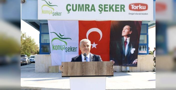 Çumra Şeker Fabrikası'nda 23'üncü kampanya açılışı yapıldı