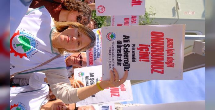 Emekli polis Ali Şekeroğlu için Eskişehir'de yürüyüş