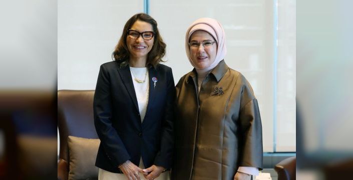 Emine Erdoğan, Brezilya Devlet Başkanı'nın eşiyle görüştü
