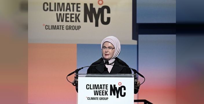 Emine Erdoğan iklim haftasında atık ve alışkanlık vurgusu yaptı