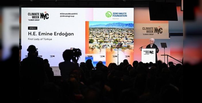 Emine Erdoğan, New York İklim Haftası'nda sıfır atık vurgusu yaptı