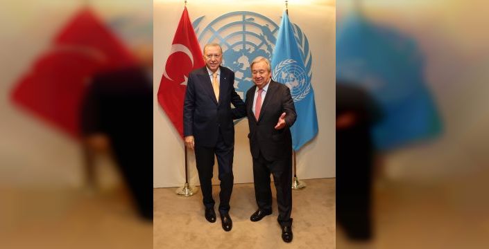 Erdoğan BM Genel Sekreteri Guterres ile görüştü