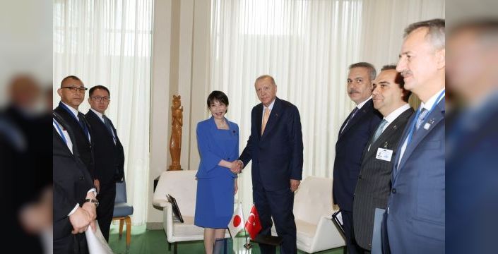 Erdoğan, Japon mevkidaşı Takaichi ile görüştü