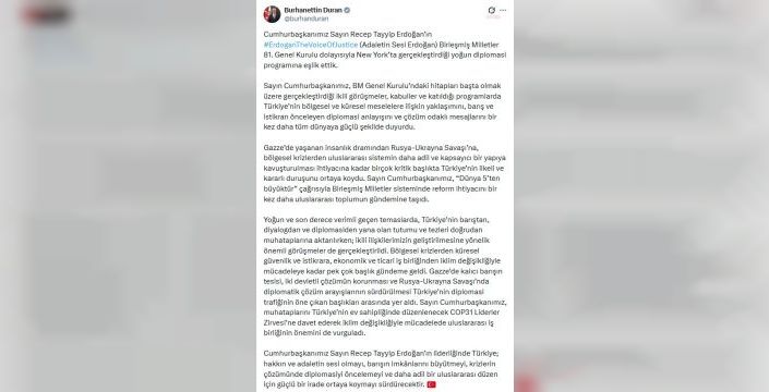Erdoğan New York'ta 17 görüşme gerçekleştirdi