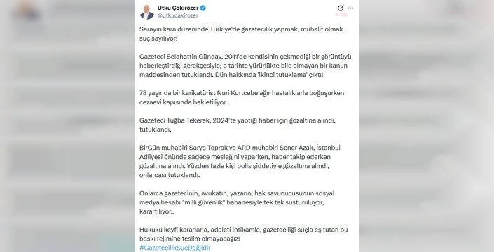 Gazetecilere baskı: Çakırözer tepki gösterdi