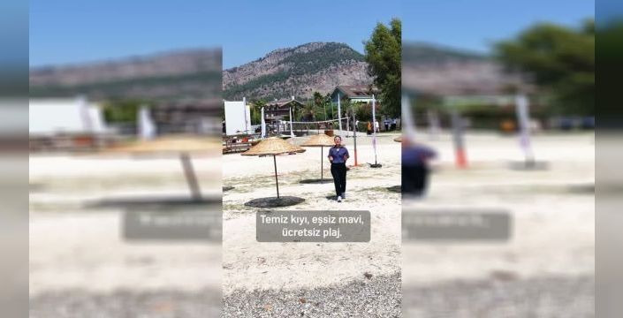 Göcek'te ücretsiz halk plajı hizmete açıldı