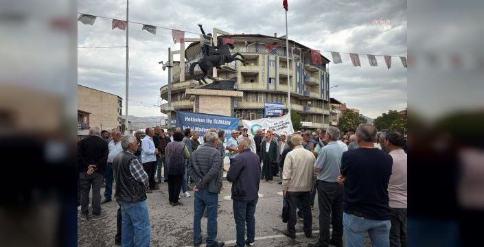 Hekimhan'da madencilik faaliyetlerine karşı protesto düzenlendi