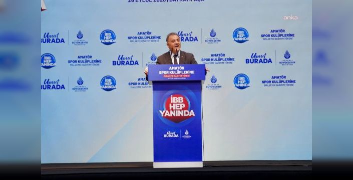 İBB, amatör spor kulüplerine malzeme desteği sağlamaya devam ediyor