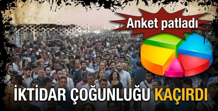İktidar çoğunluğu kaçırdı! Anket patladı