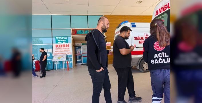 İş kazasında kopan parmak buzla hastaneye taşındı