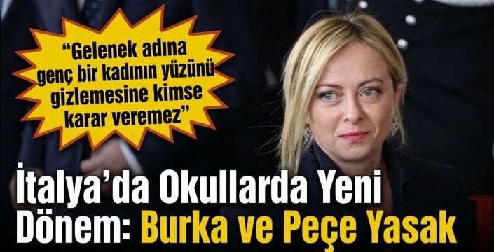 İtalya’da Okullarda Yeni Dönem: Burka ve Peçe Yasak