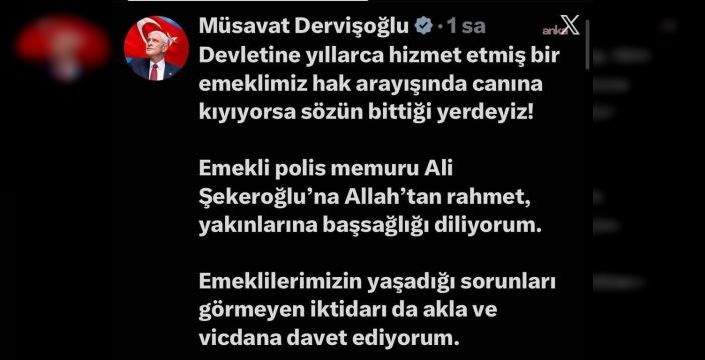 İYİ Parti lideri: Emekli intiharı sözün bittiği yerdir