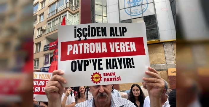 İzmir Emek ve Demokrasi Güçleri'nden OVP protestosu