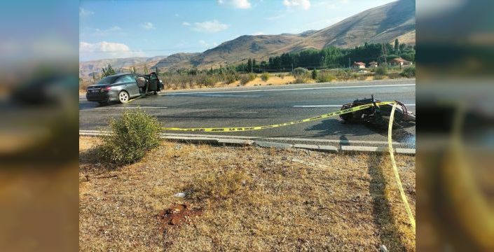 Malatya'da motosiklet kazasında sürücü hayatını kaybetti