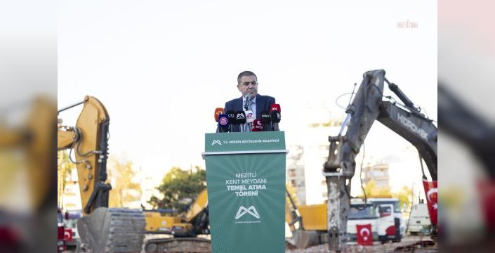 Mezitli Kent Meydanı projesinin temeli atıldı