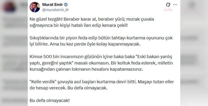 Murat Emir'den Sayan Kaya'ya sert eleştiri