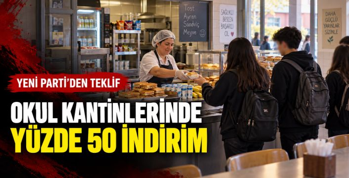 Okul kantinlerinde yüzde 50 indirim önerisi geldi