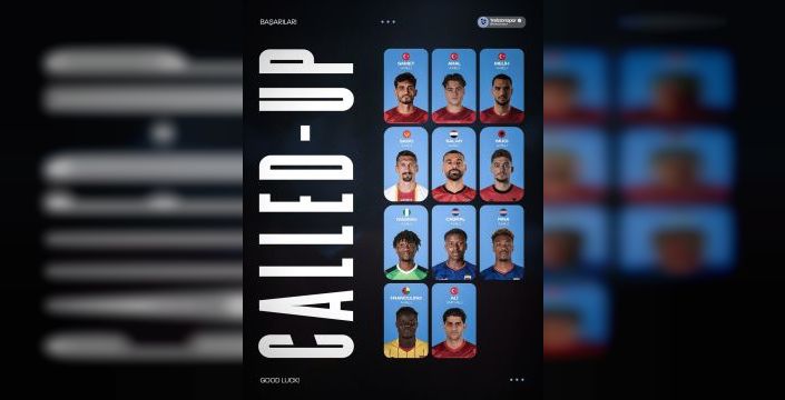 Trabzonspor'dan 11 futbolcu milli takıma davet edildi