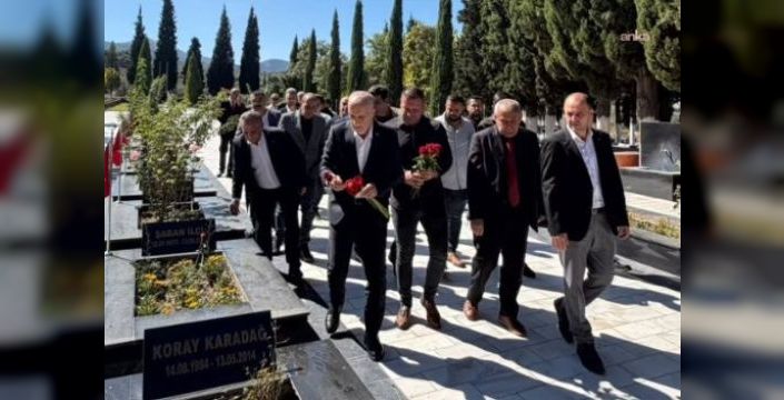 TÜRK-İŞ Genel Başkanı Ergün Atalay, Soma Maden Şehitliği'ni ziyaret etti