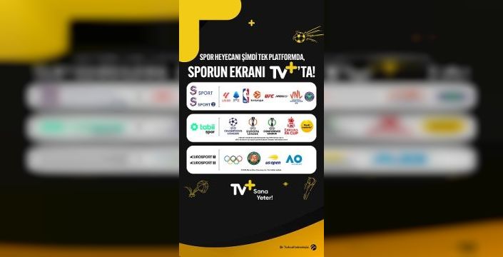 TV+ yeni sezonda spor organizasyonlarını izleyiciyle buluşturuyor