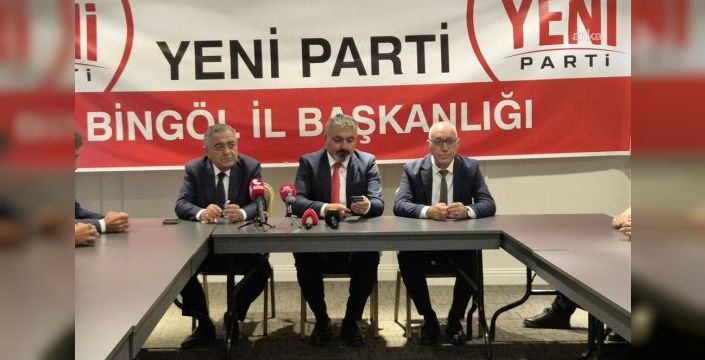 Yeni Parti Bingöl'de örgütlenme hedefi koydu