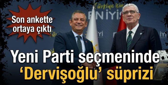 Yeni Parti seçmeninde 'Dervişoğlu' süprizi! Son ankette ortaya çıktı