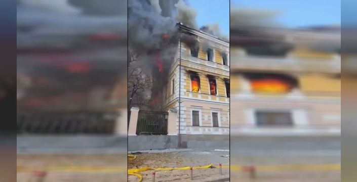 Zelenskiy, Rusya'nın akademi binasına saldırdığını duyurdu