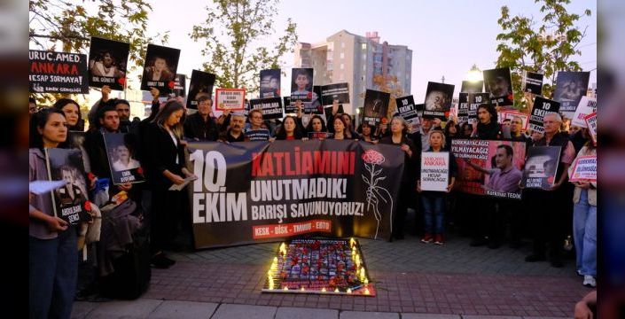 10 Ekim katliamı Eskişehir'de anıldı