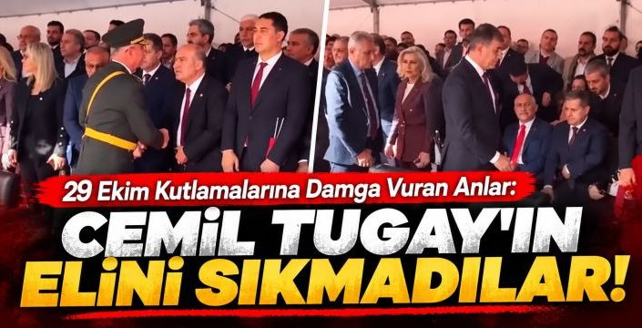 29 Ekim Kutlamalarına Damga Vuran Anlar: Cemil Tugay’ın Elini Sıkmadılar!