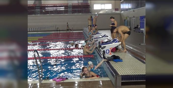 Almanya genç milli yüzme takımı, Erzurum'da kamp yapıyor