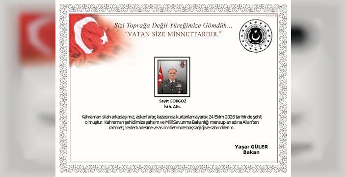 Askeri araç kazası: İstihbarat albayı şehit düştü