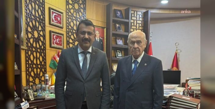 Bahçeli, Türk Yerel Hizmet-Sen Başkanı Tabakoğlu ile bir araya geldi