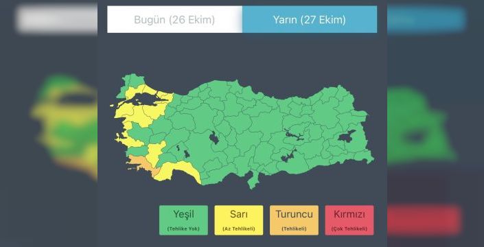 Bakanlık'tan sağanak ve sel uyarısı