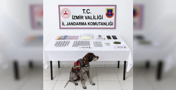 Bayındır'da 1 kilodan fazla metamfetamin ele geçirildi