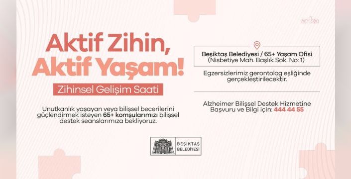 Beşiktaş Belediyesi, Alzheimer destek hizmetini genişletti