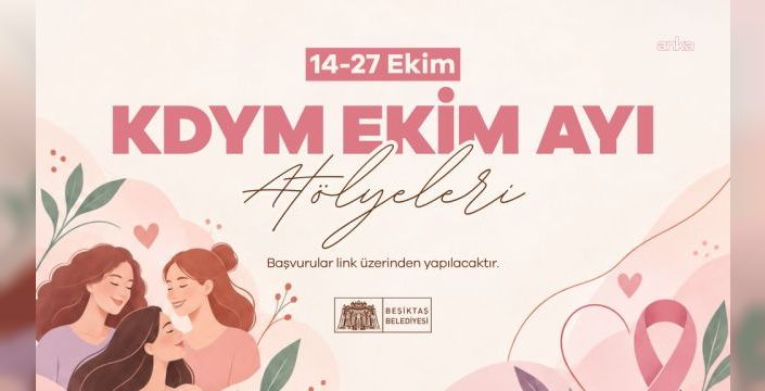 Beşiktaş Belediyesi ekim ayı atölyeleri devam ediyor