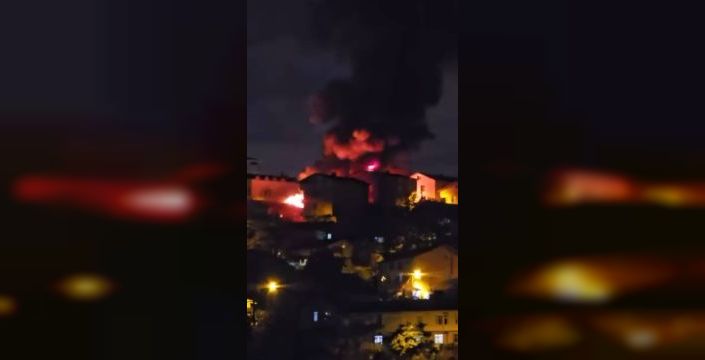 Beykoz'da kulübeden binalara sıçrayan yangın söndürüldü