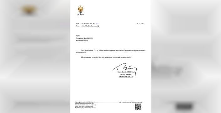 Bursa Milletvekili Torun AK Parti'ye katıldı