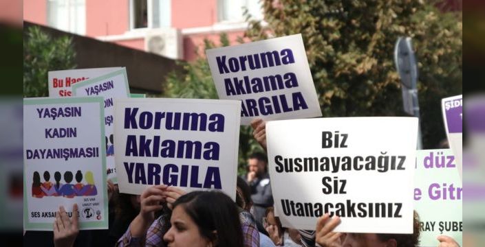 Çapa'da taciz protestosu: Güvenli çalışma koşulları istendi