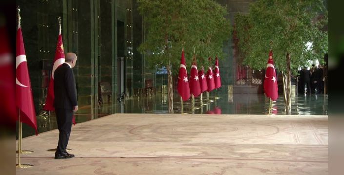 Erdoğan'a Cumhuriyet Bayramı tebrikleri Cumhurbaşkanlığında sunuldu