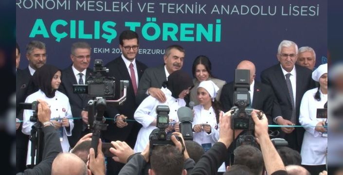 Erzurum’da Türkiye’nin ilk gastronomi lisesi açıldı