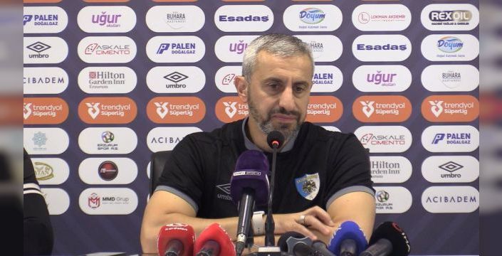 Erzurumspor FK teknik direktörü Özbalta: Her maça her puana talibiz